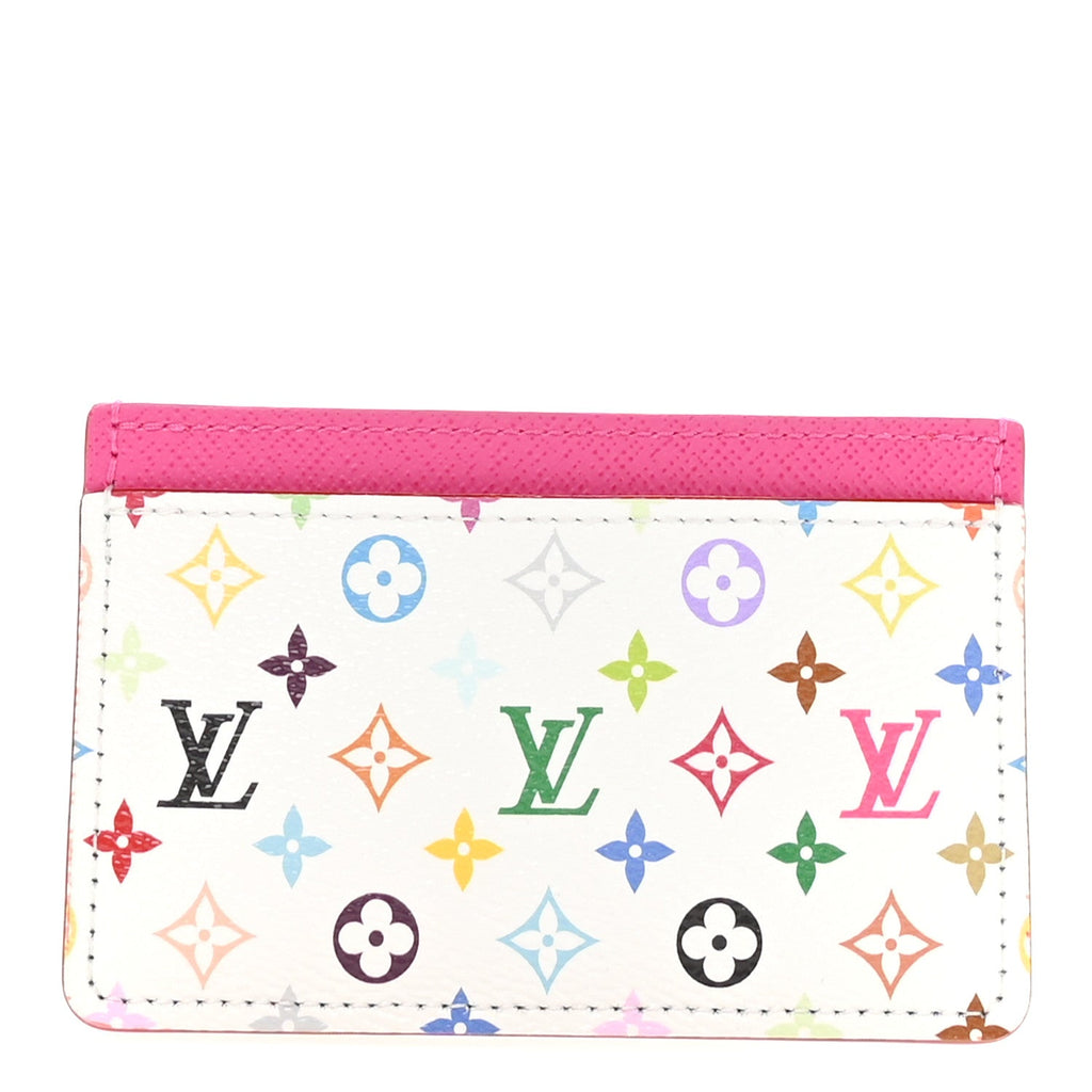 Louis Vuitton LV X TM Monogram Multicolor Card Holder Kawaii Pink