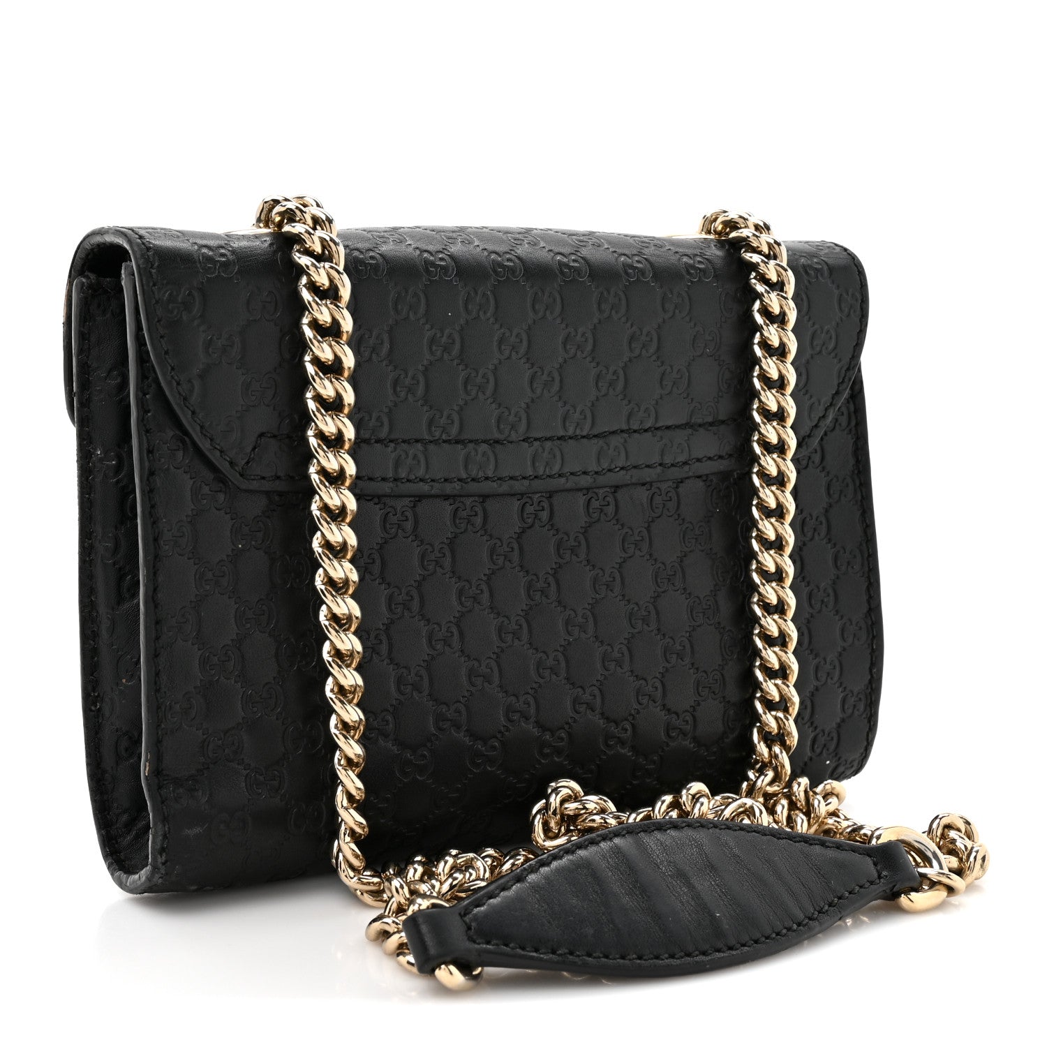 Gucci Microguccissima Mini Emily Chain Shoulder Bag Black