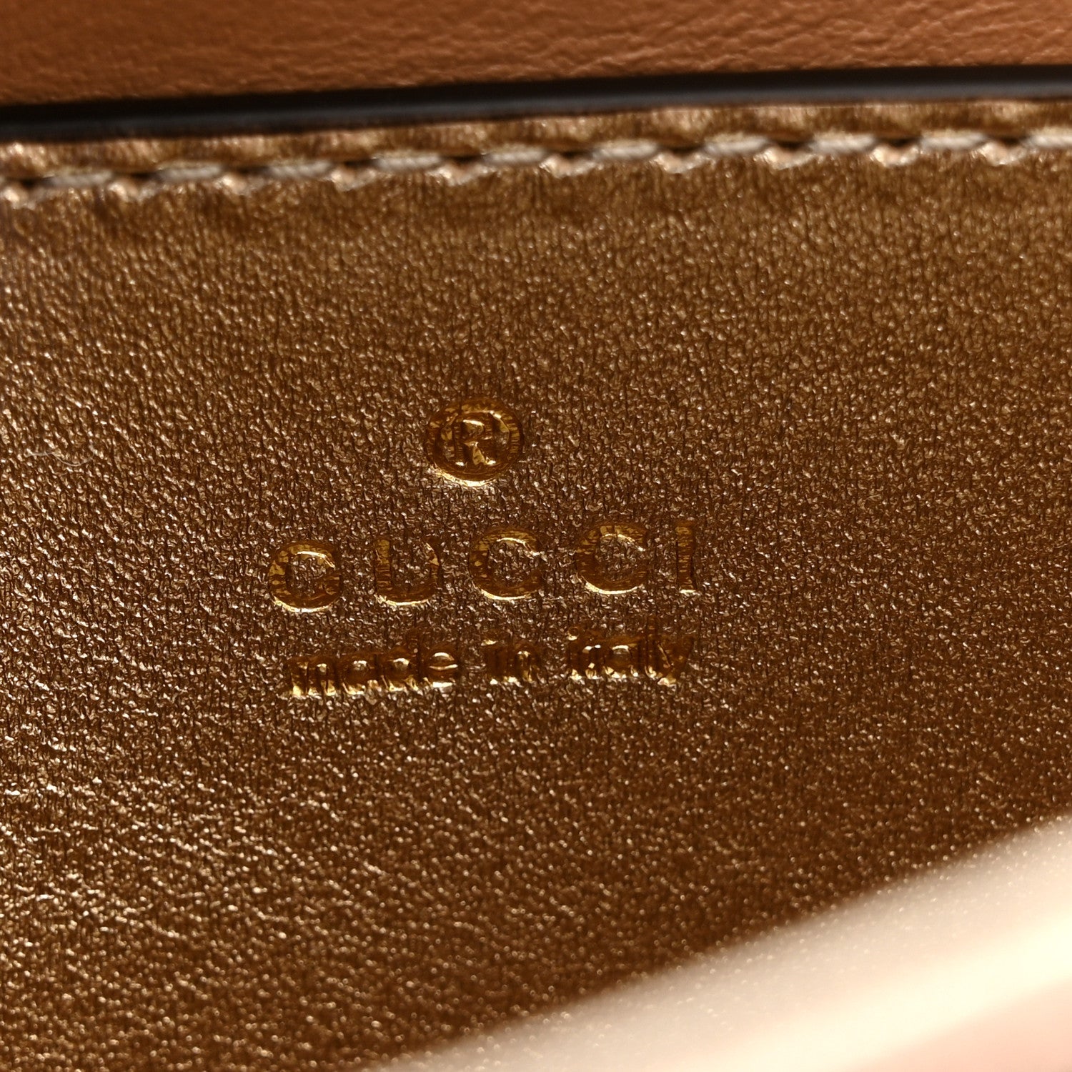 Gucci Metallic Faded Nappa Mini Jackie 1961 Copper