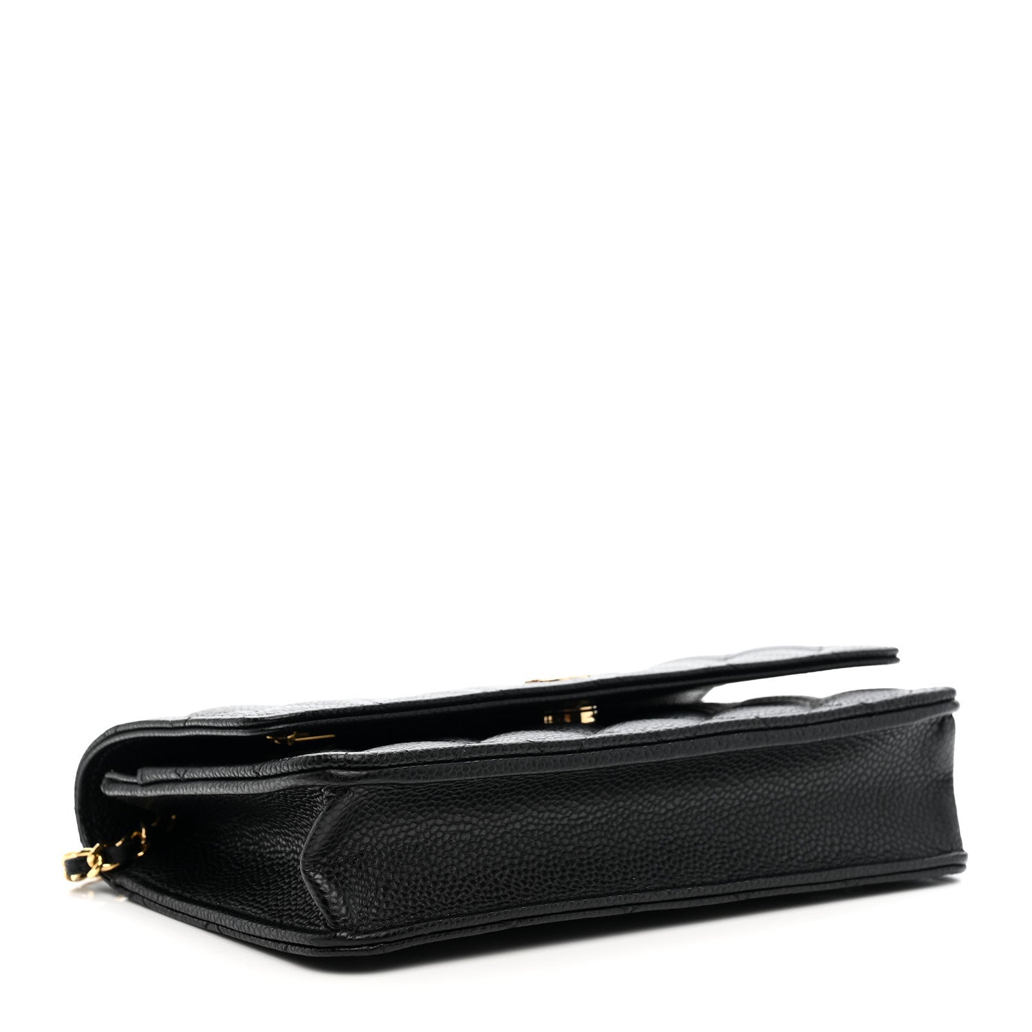 Chanel Caviar Quilted Wallet on Chain WOC Black