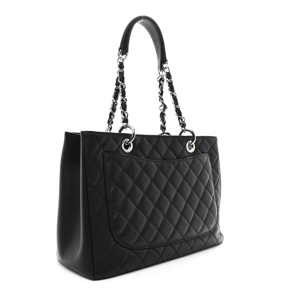 Chanel Caviar Quilted Grand Shopping Tote GST Black