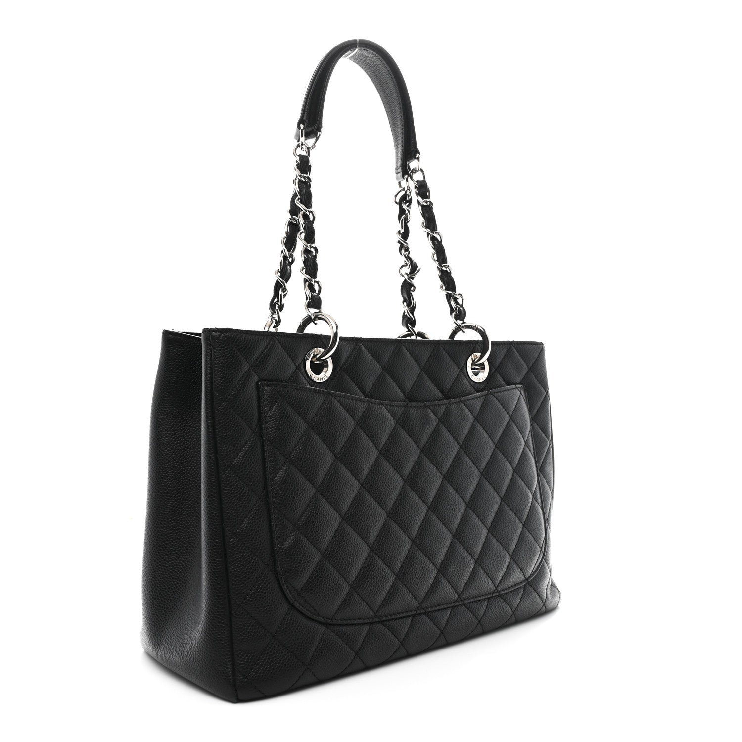 Chanel Caviar Quilted Grand Shopping Tote GST Black