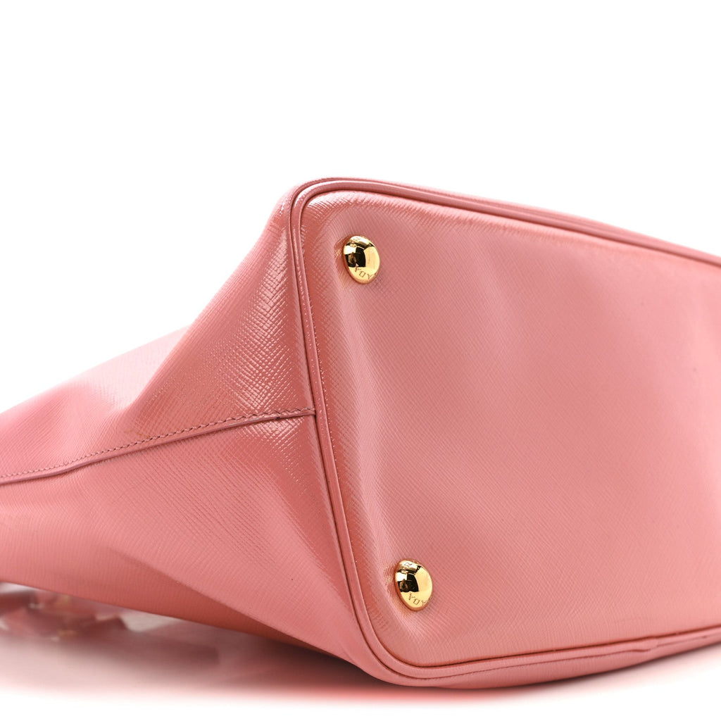 Prada Saffiano Vernice Galleria Shopping Tote Begonia