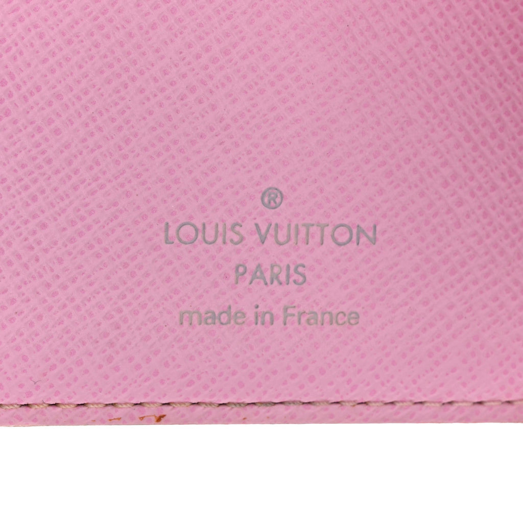 Louis Vuitton Monogram Multicolor Joey Wallet White Litchi