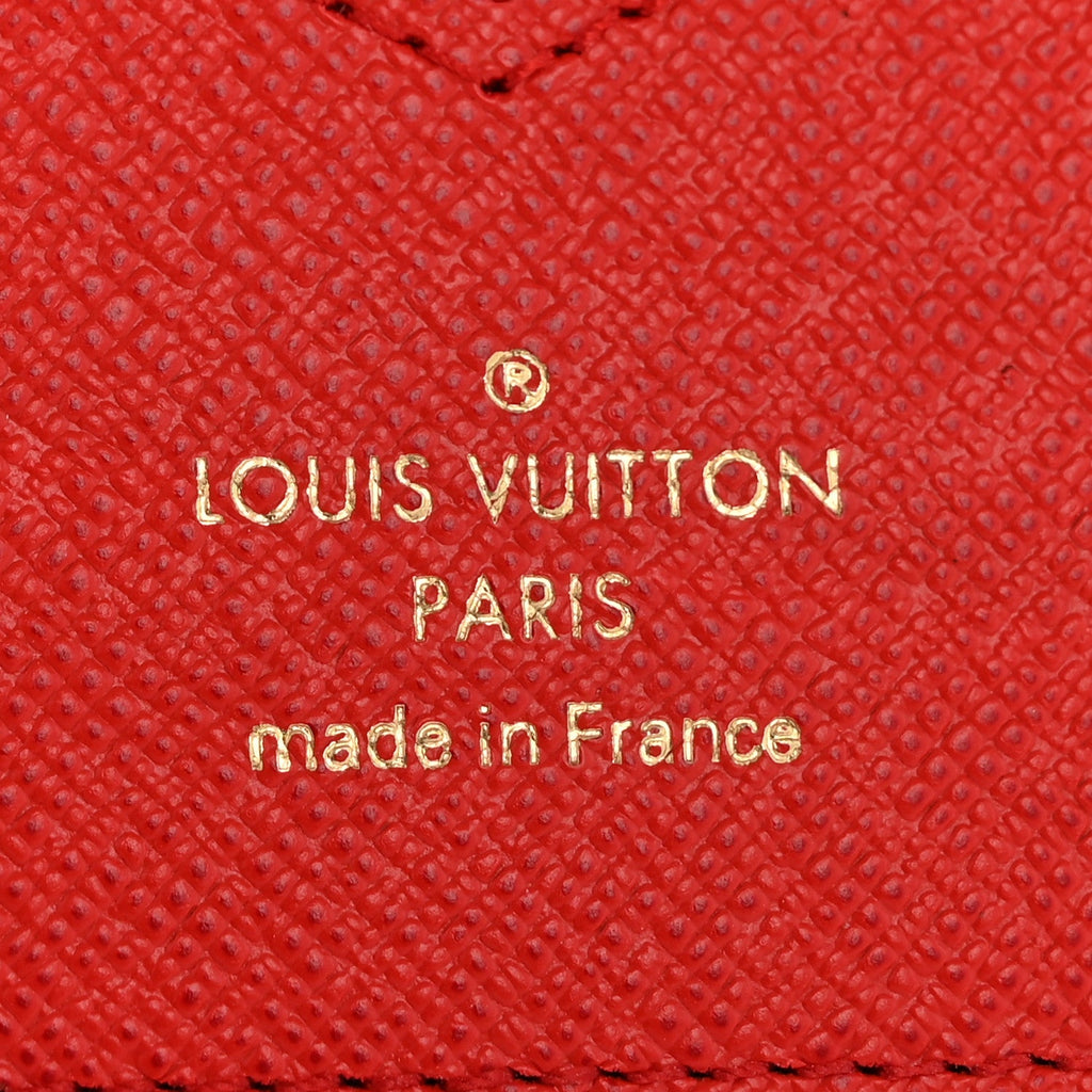Louis Vuitton Monogram 2019 Christmas Animation Passport Cover Rouge