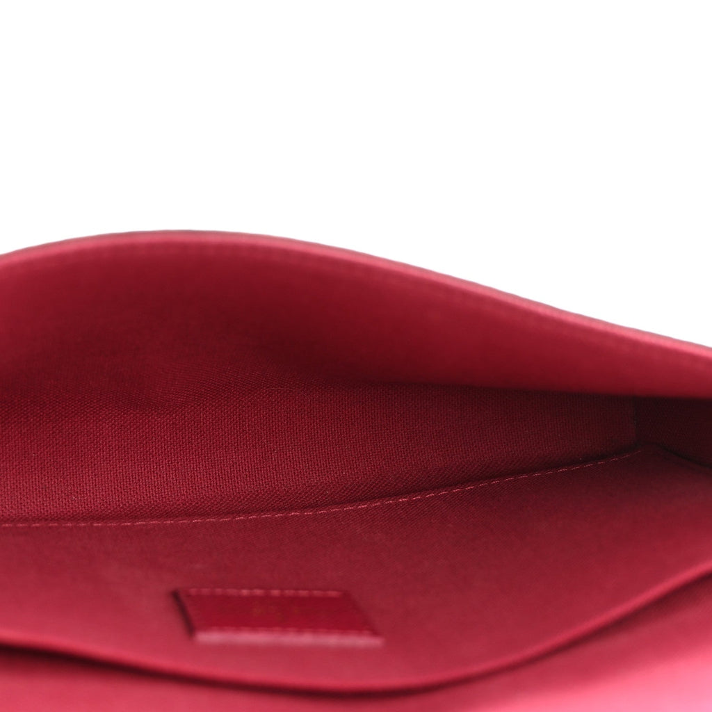 Louis Vuitton Monogram Pochette Felicie Chain Wallet Fuchsia