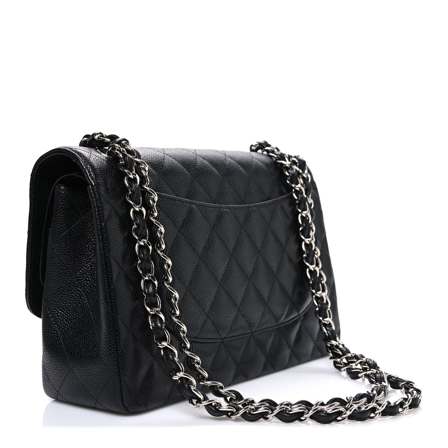 Chanel Caviar Quilted Jumbo Double Flap Black