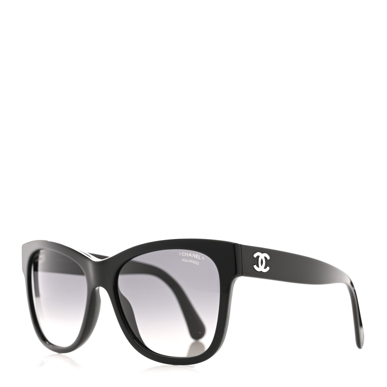 Acetate Polarized Square CC Sunglasses 5380 Black
