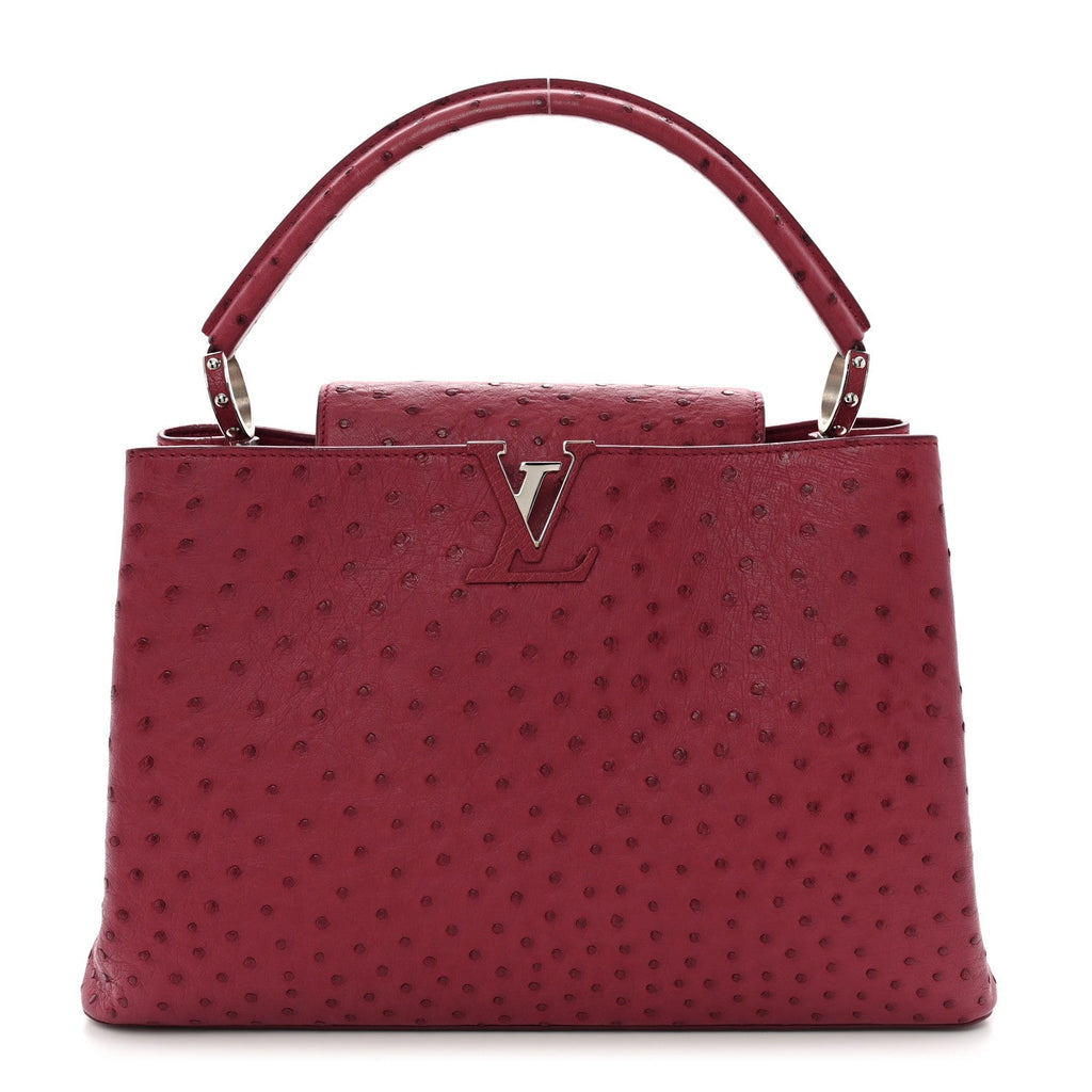 Louis Vuitton Ostrich Capucines MM Fuchsia