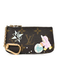 Louis Vuitton Monogram 2025 Christmas Animation Key Pouch Azur Frost