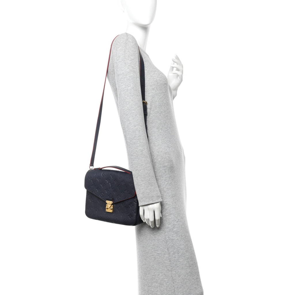 Louis Vuitton Empreinte Pochette Metis Marine Rouge