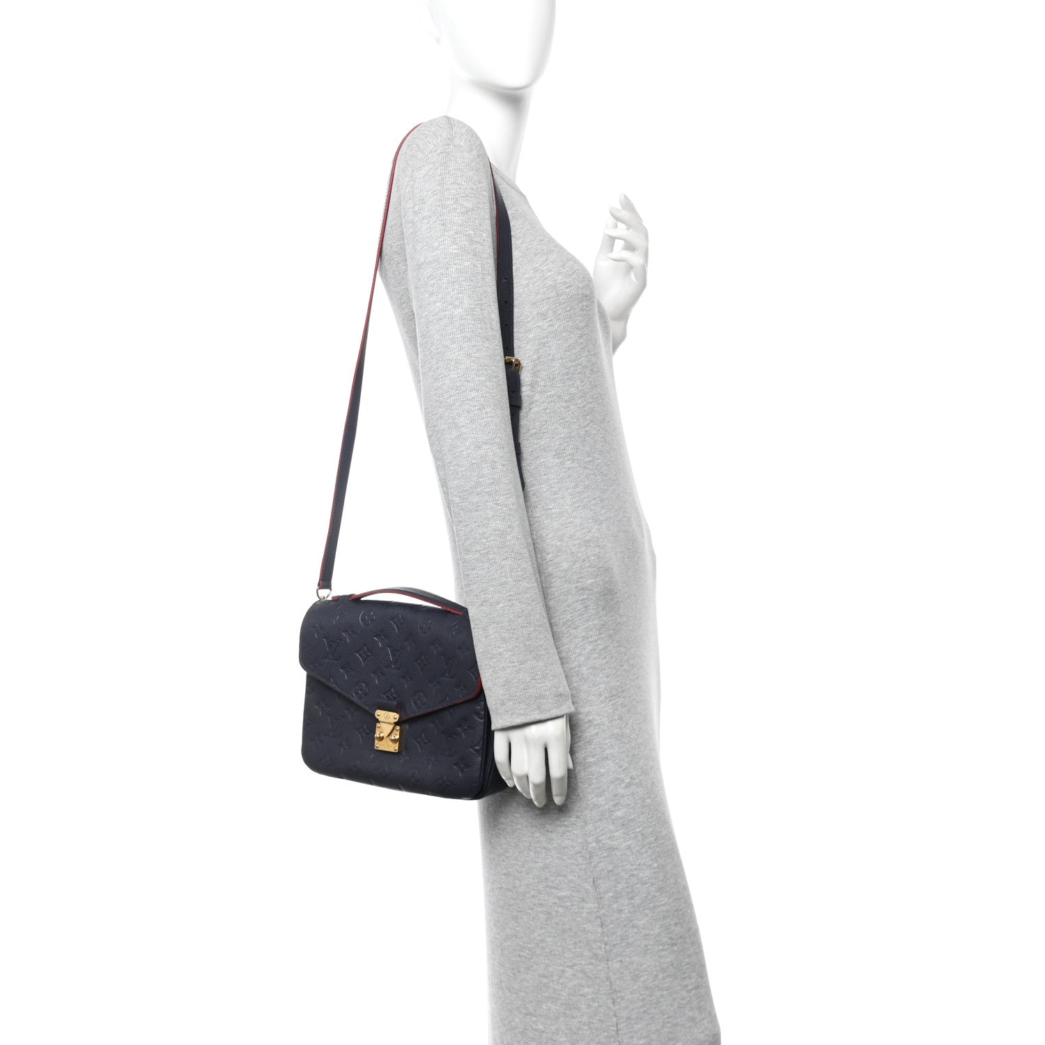 Louis Vuitton Empreinte Pochette Metis Marine Rouge