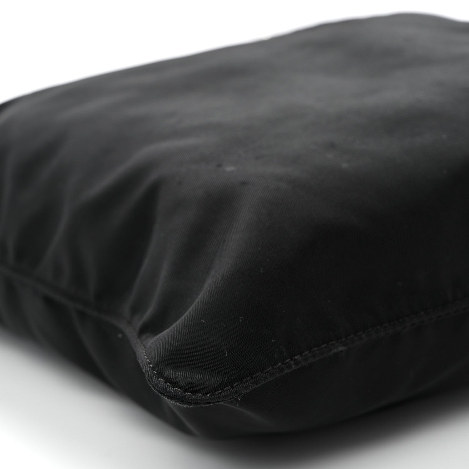 Prada Nylon Vela Flat Messenger Bag Black