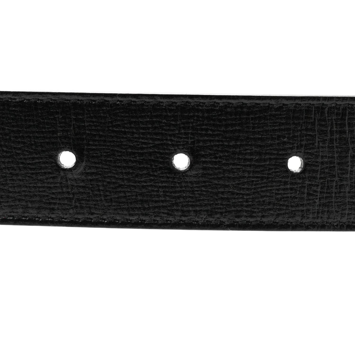 Gucci Azalea Calfskin Enamel Monochrome Double G 30mm Belt 85 34 Black
