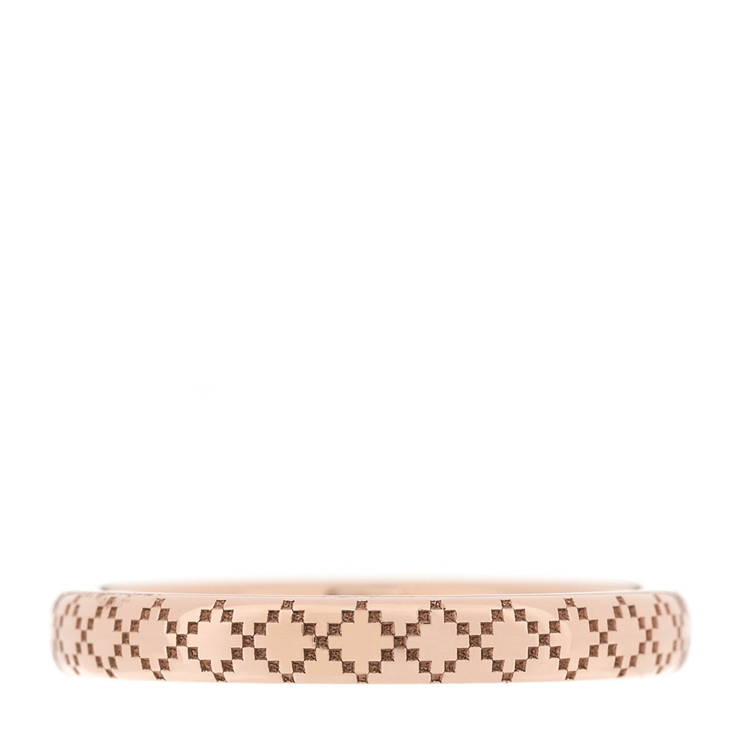 Gucci 18K Rose Gold Diamantissima Band Ring 50 5.25