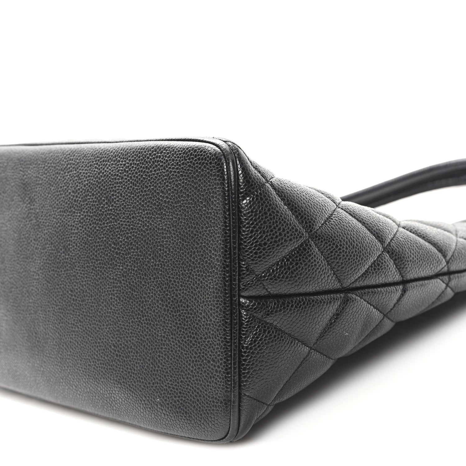 Chanel Caviar Quilted Medallion Tote Black