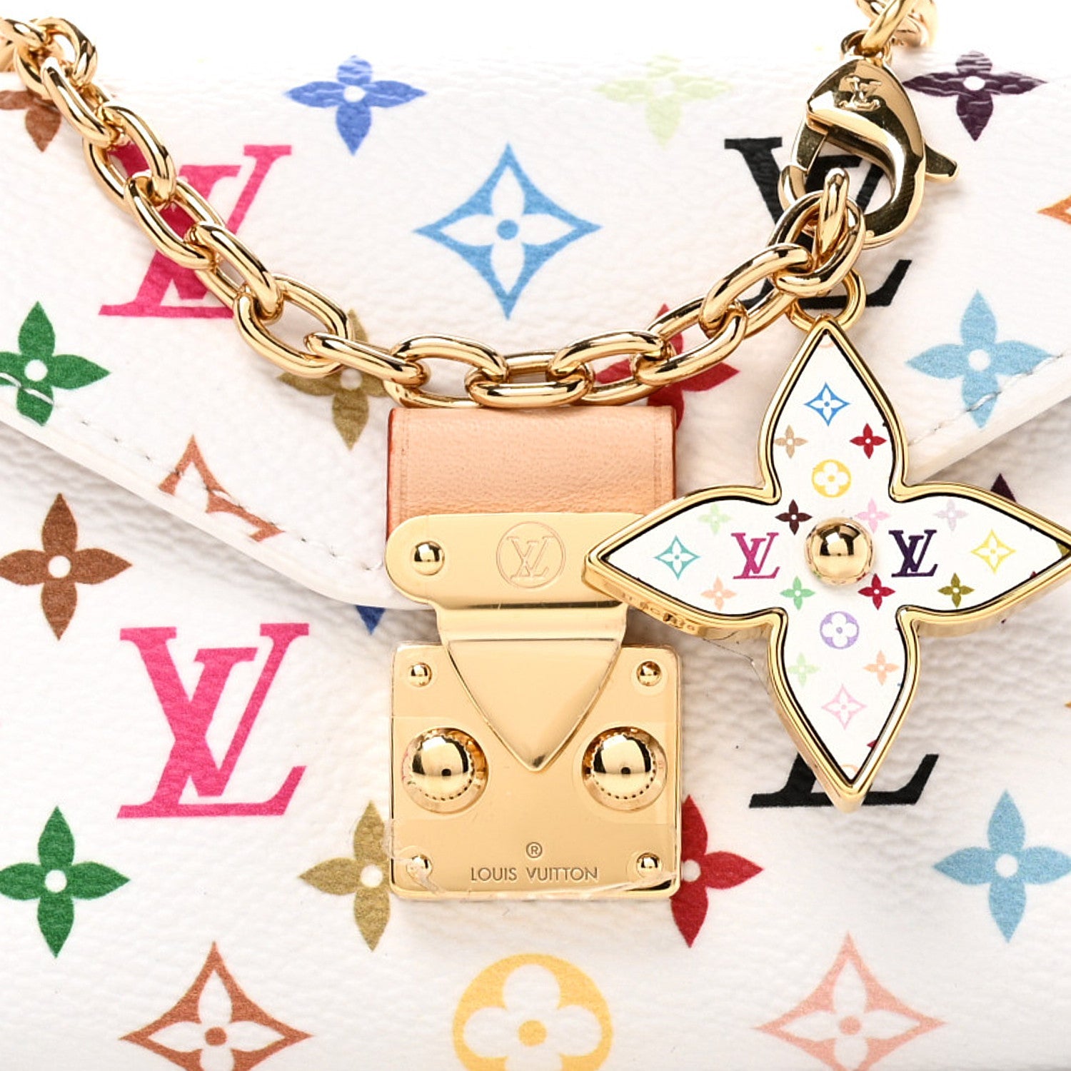 Louis Vuitton LV X TM Monogram Multicolor Pouch Metis Belt White