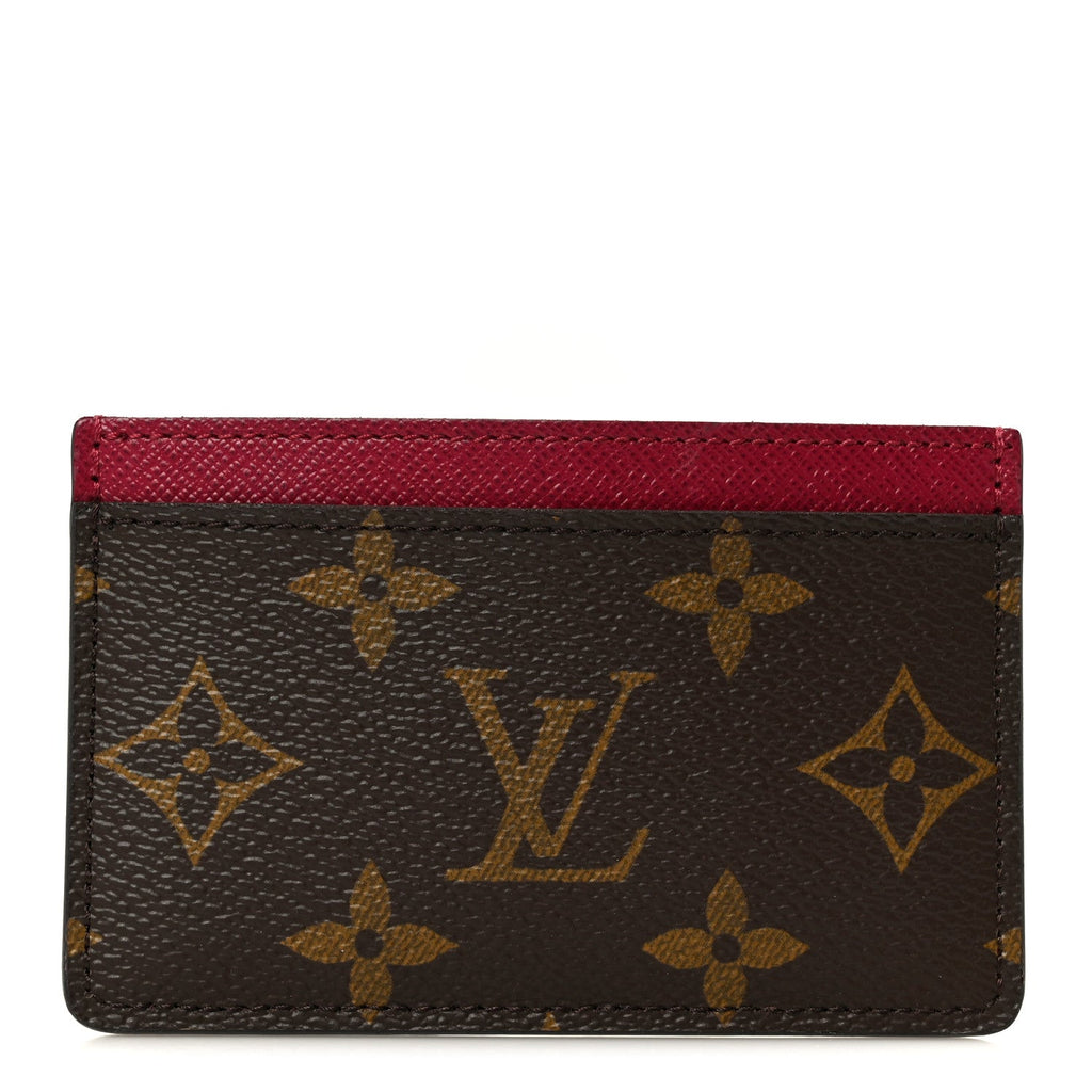 Louis Vuitton Monogram Card Holder Fuchsia