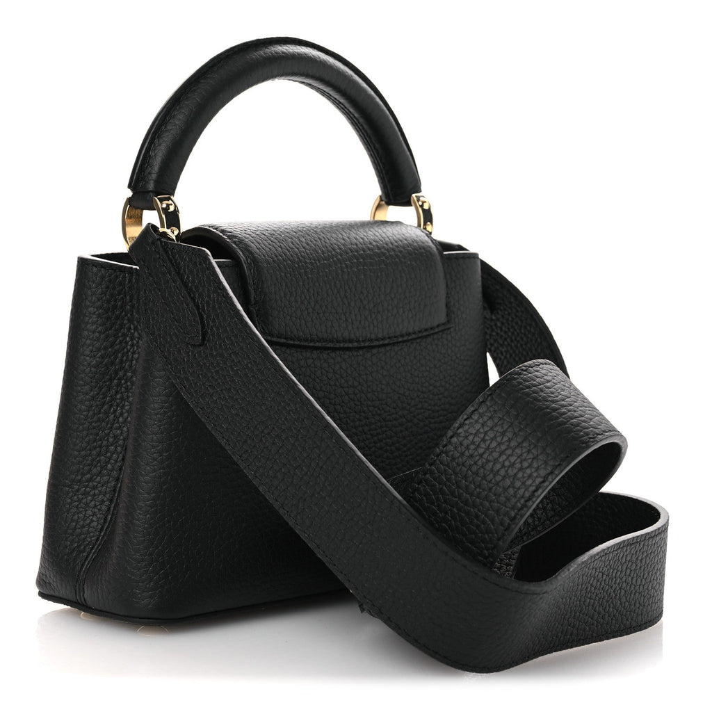 Louis Vuitton Taurillon Mini Capucines Black