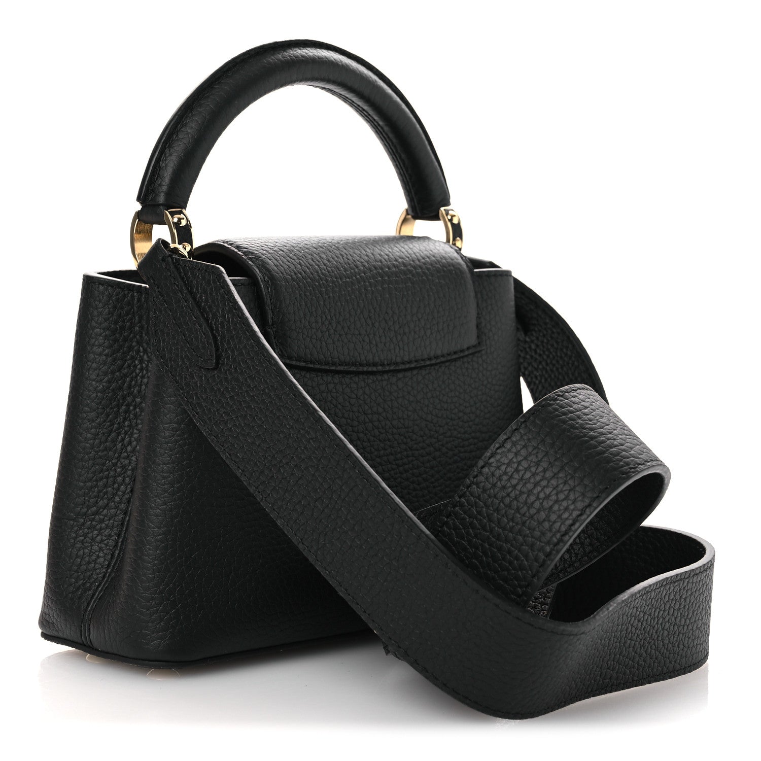 Louis Vuitton Taurillon Mini Capucines Black