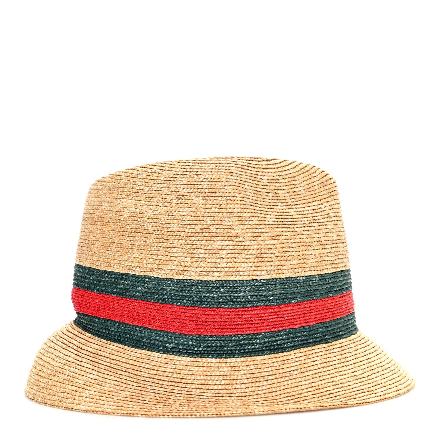 Gucci Abaca Straw Web Fedora Hat M