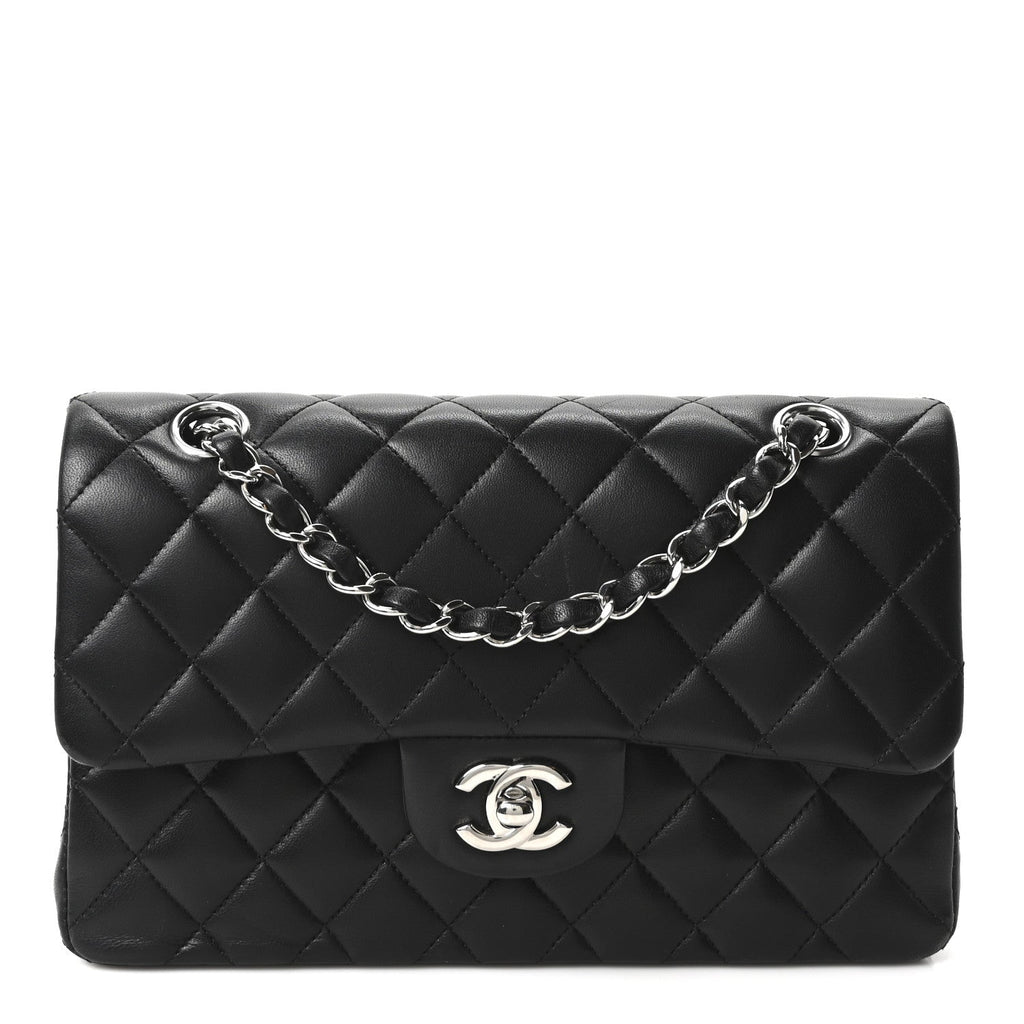 Chanel Lambskin Quilted Small Double Flap Black
