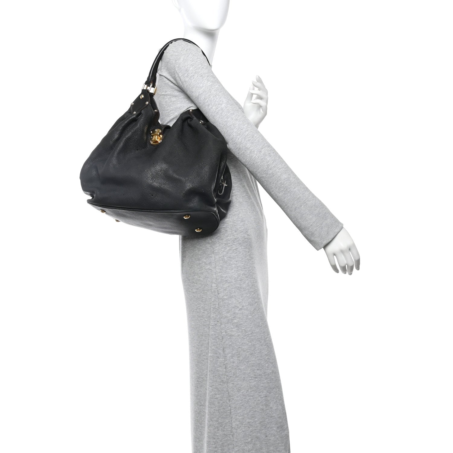Louis Vuitton Mahina L Black