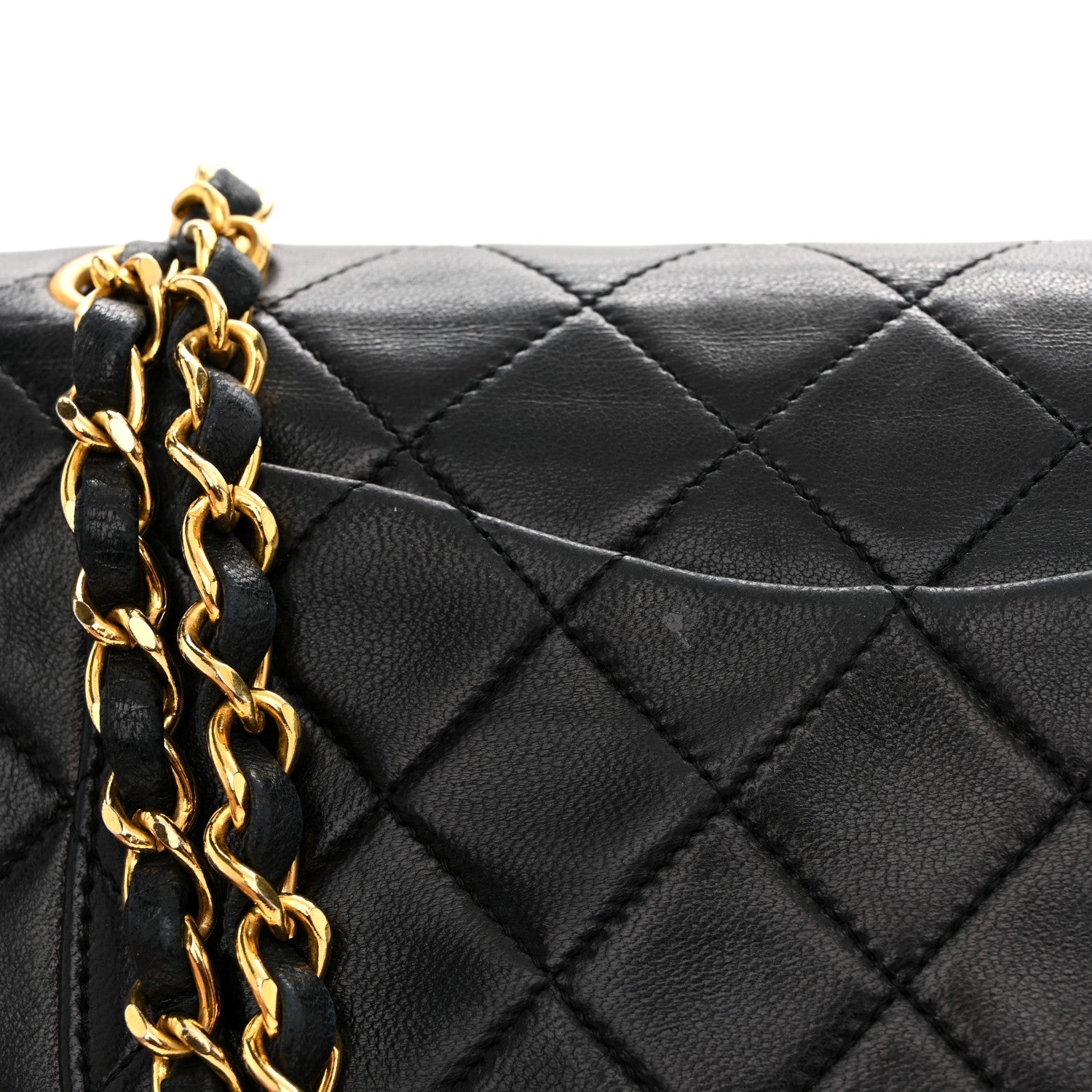 Chanel Lambskin Quilted Small Double Flap Black