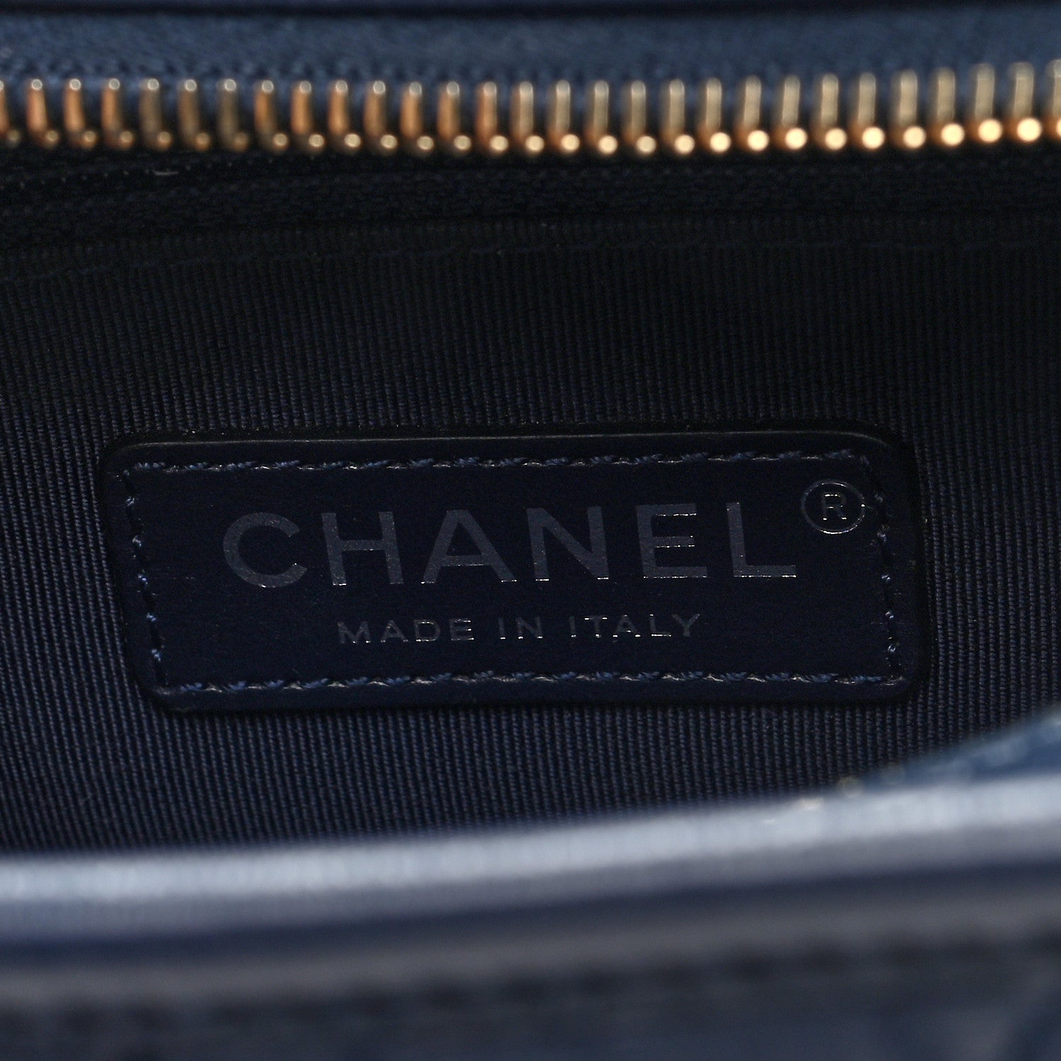 Chanel Aged Calfskin Quilted Small Gabrielle Hobo Navy