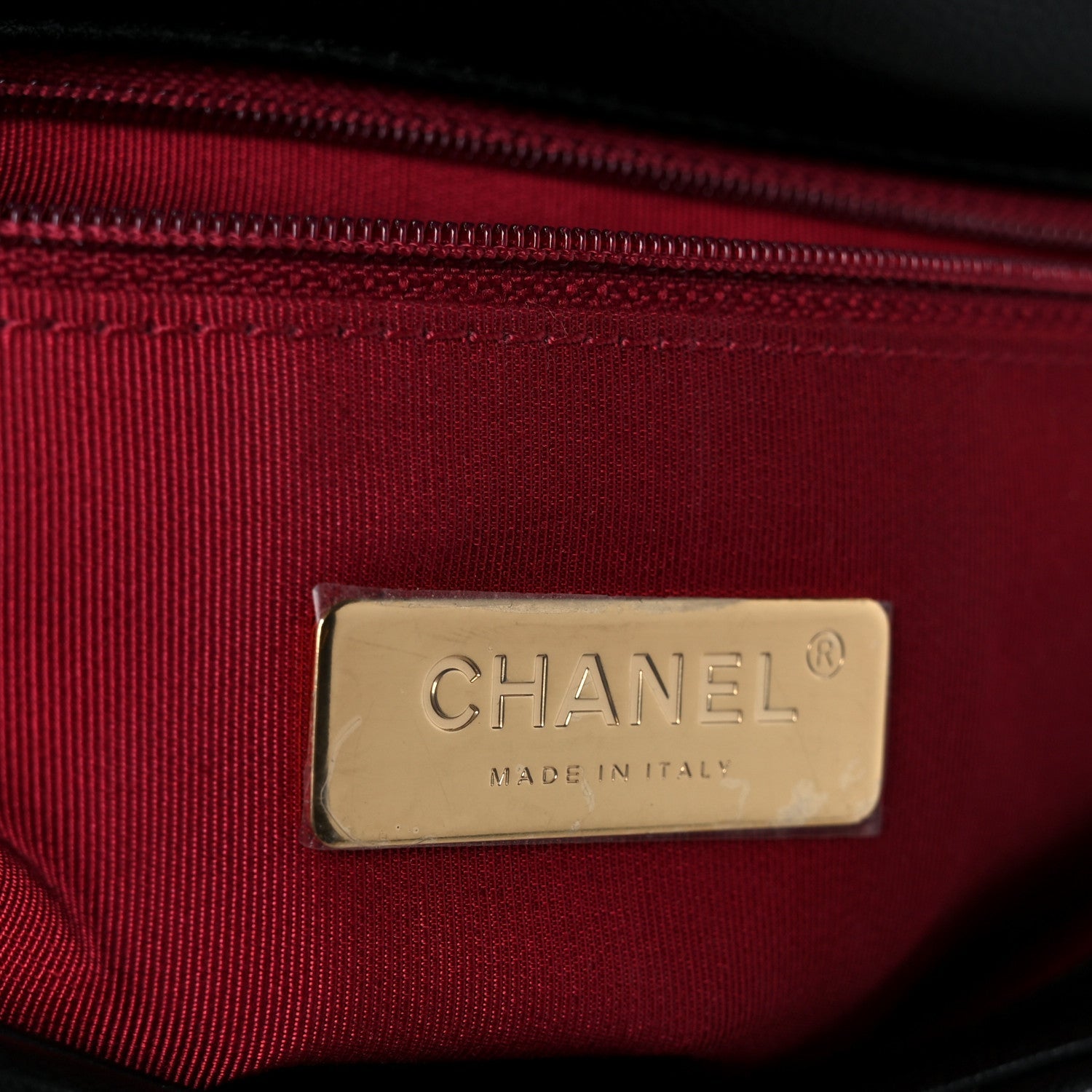Chanel Shiny Goatskin Quilted Medium Chanel 19 Flap Black