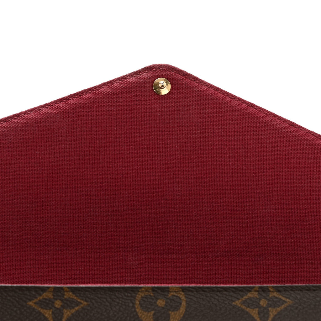 Louis Vuitton Monogram Pochette Felicie Chain Wallet Fuchsia