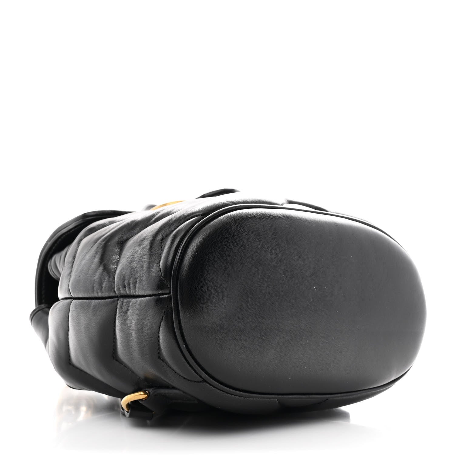 Gucci Nappa Chevron Matelasse GG Marmont Backpack Black