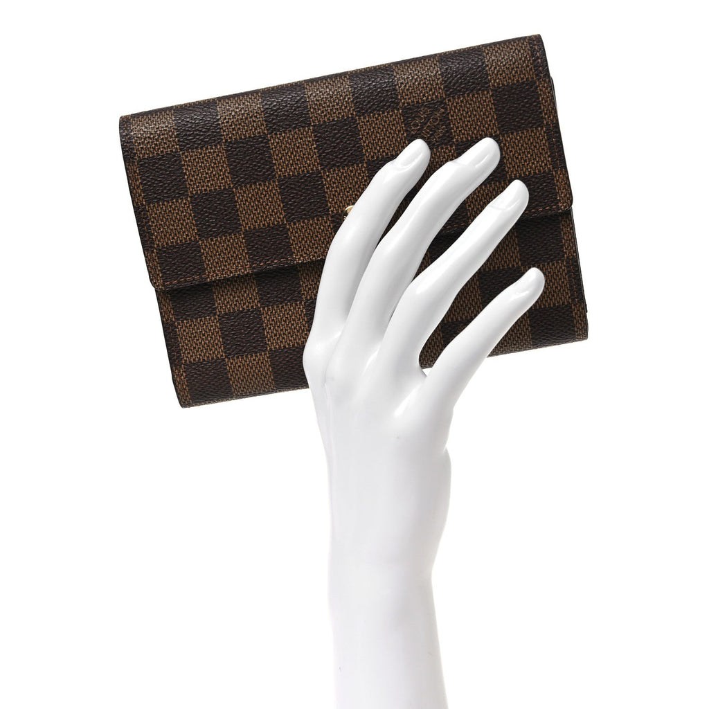 Louis Vuitton Damier Ebene Porte Tresor Etui Papier Wallet