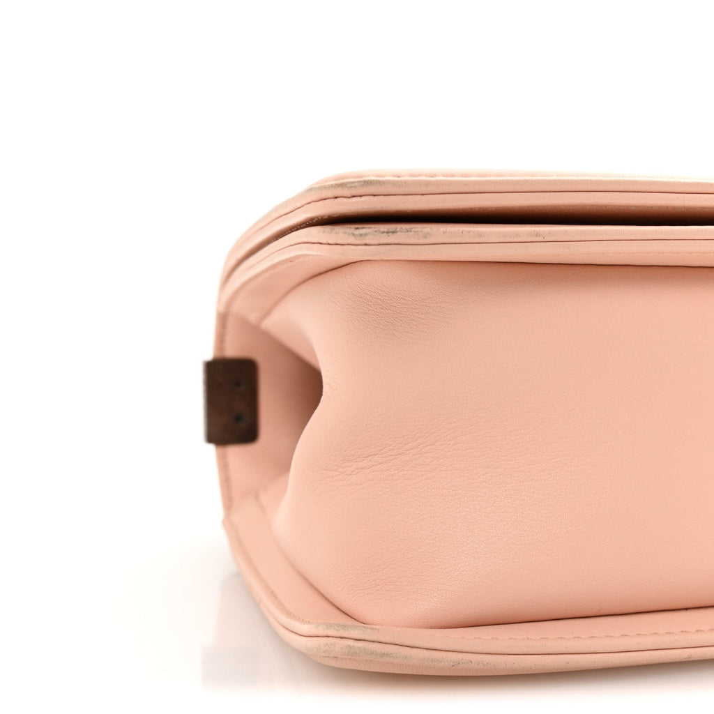 Chanel Lambskin Quilted Medium Boy Flap Light Pink