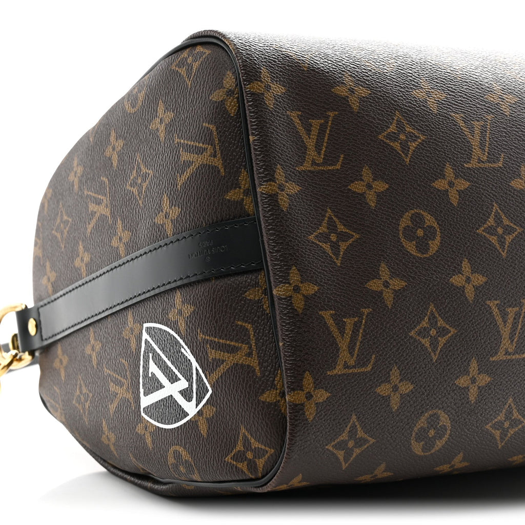 Louis Vuitton Monogram My World Tour Speedy Bandouliere 30 Black