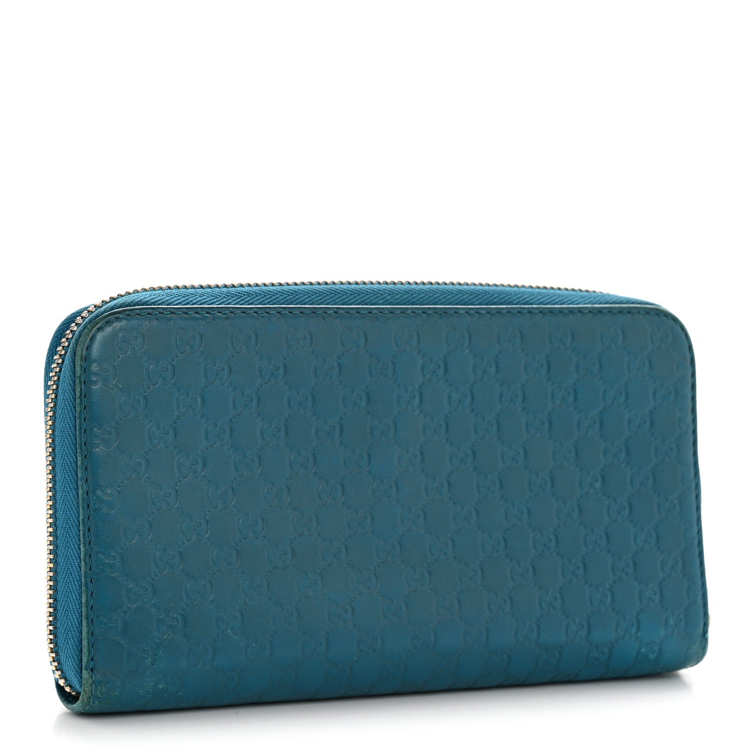 Gucci Microguccissima Zip Around Wallet Deep Cobalt