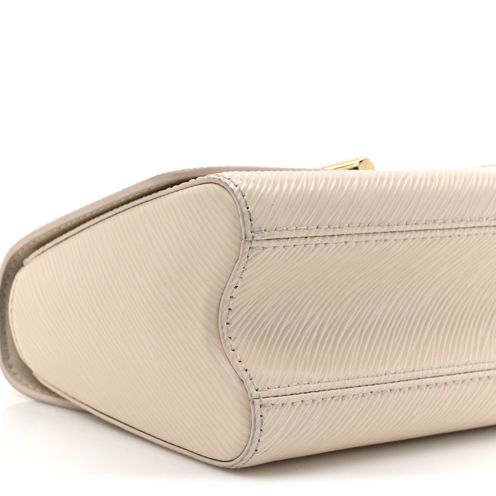 Louis Vuitton Epi Twist Braided Chain Shoulder Bag PM Quartz White
