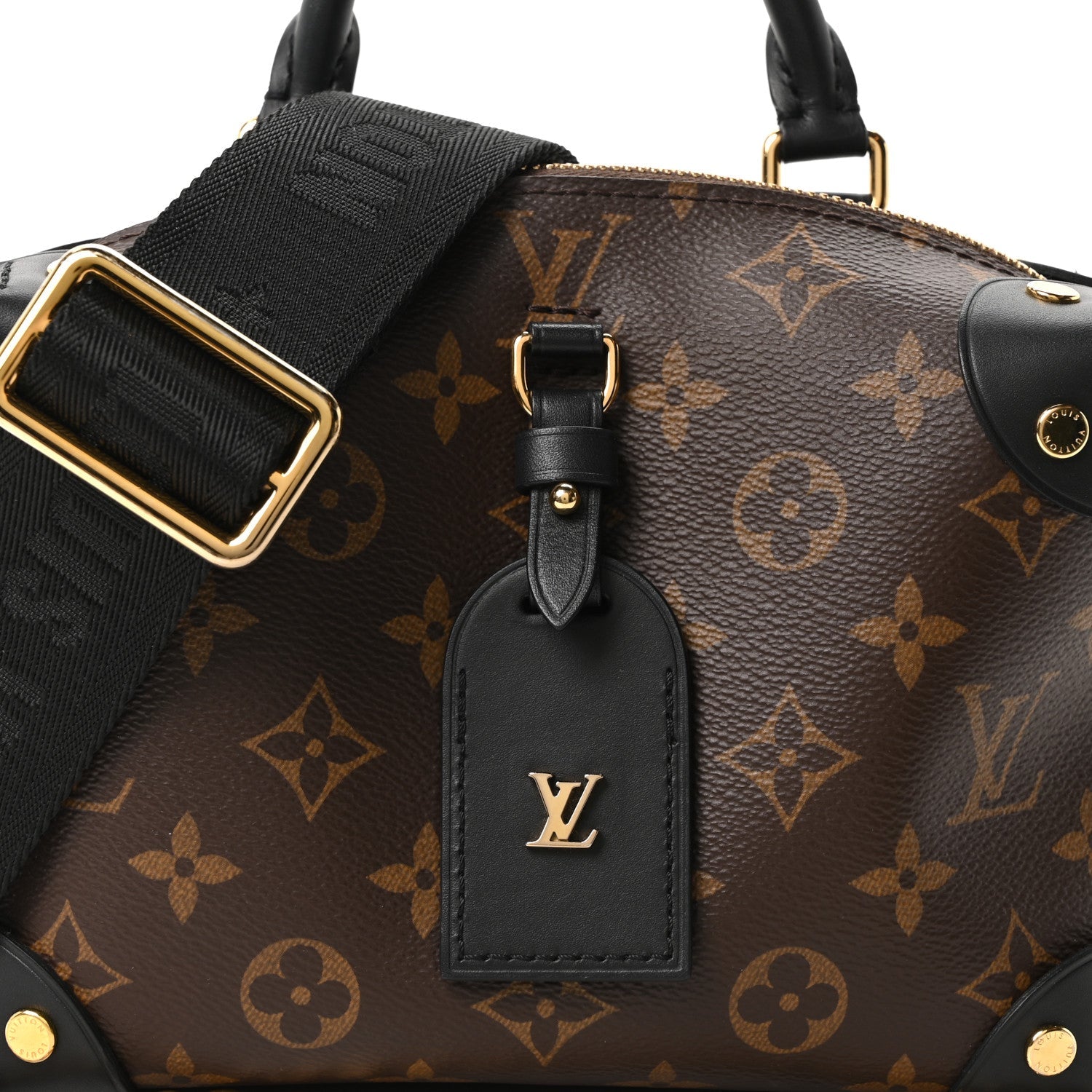 Louis Vuitton Monogram Petite Malle Souple Black