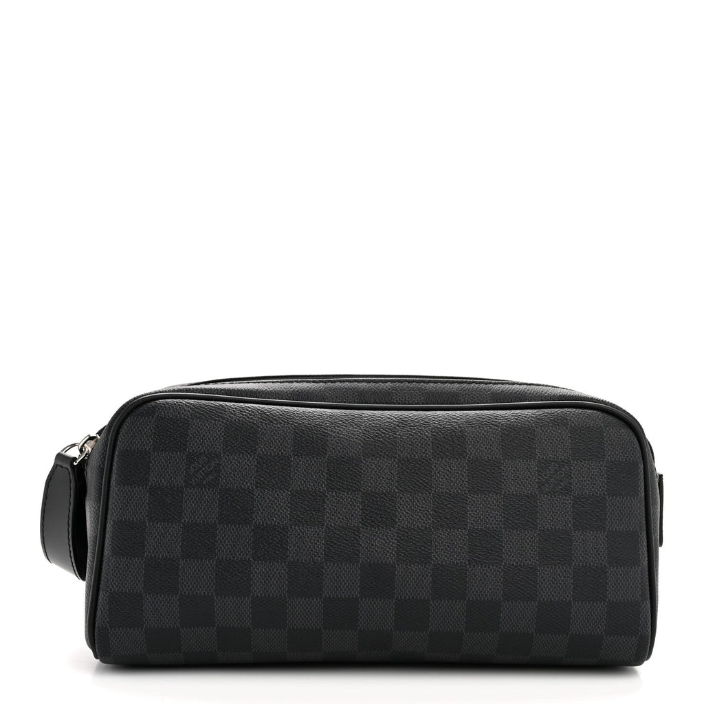 Louis Vuitton Damier Graphite Dopp Kit Toilet Pouch