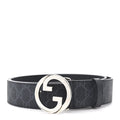 Gucci GG Supreme Monogram Blondie 40mm Belt 85 34 Black