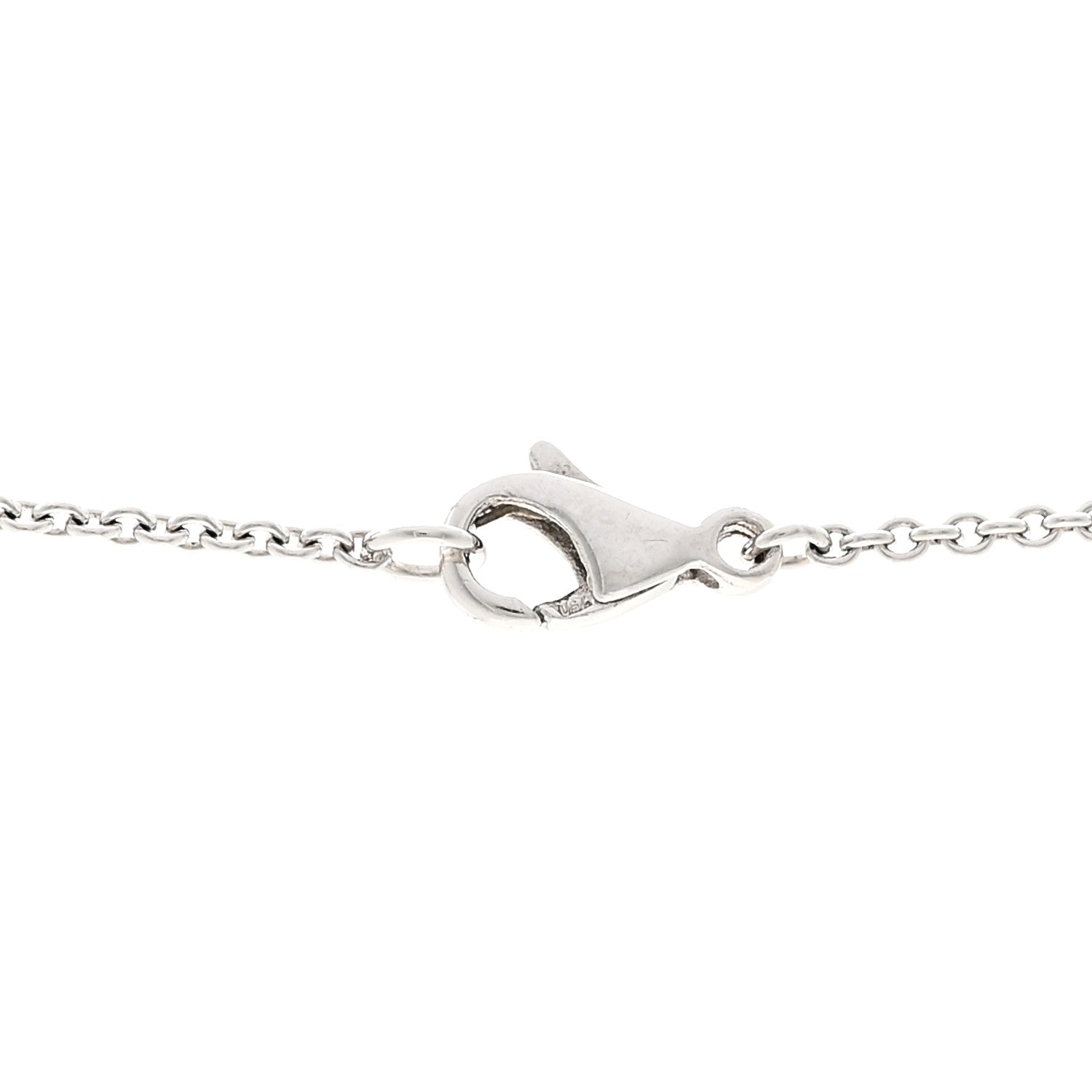 Louis Vuitton 18K White Gold Diamond Small Coeur Heart Pendant Necklace