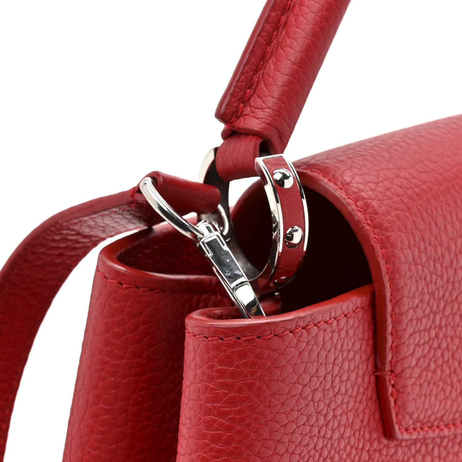 Louis Vuitton Taurillon Capucines BB Scarlet Red