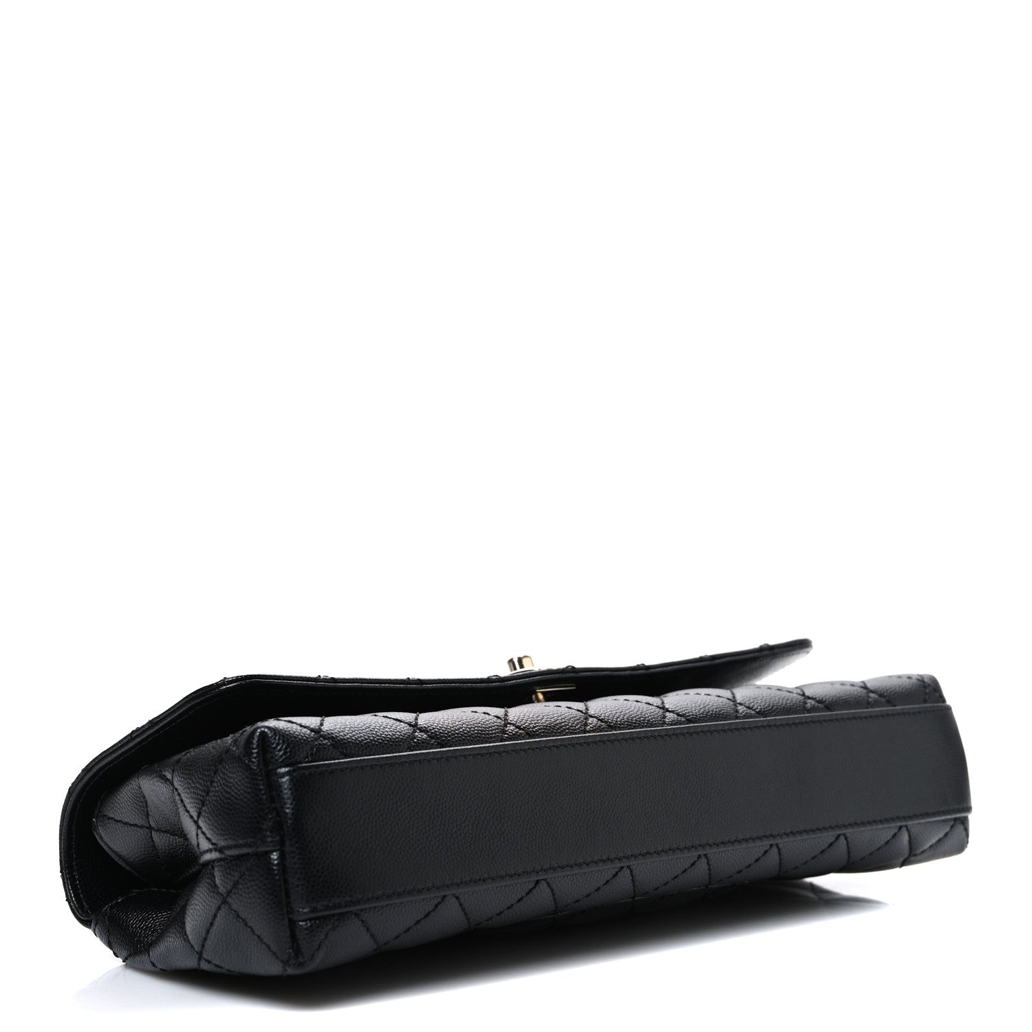 Chanel Caviar Quilted Maxi East West Coco Handle Flap Black