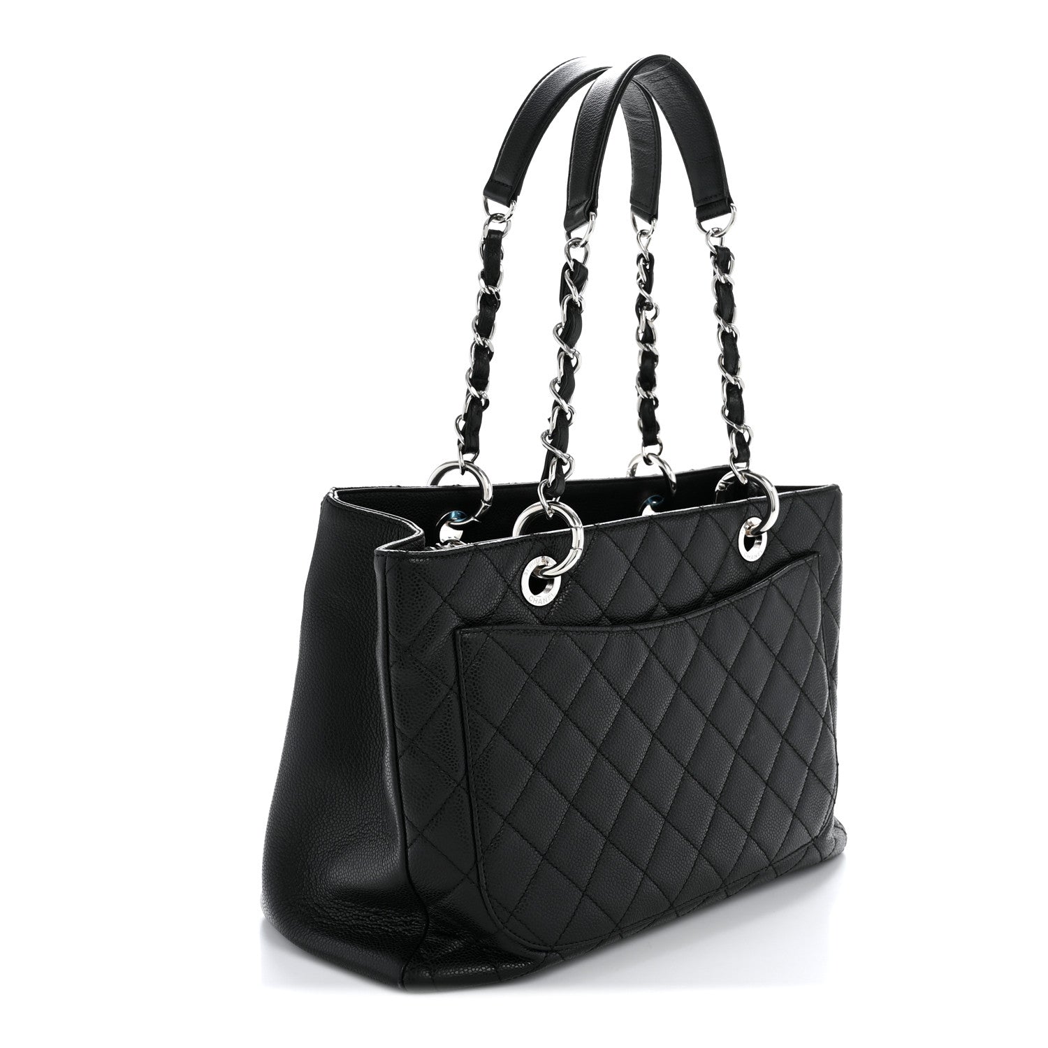 Chanel Caviar Quilted Grand Shopping Tote GST Black