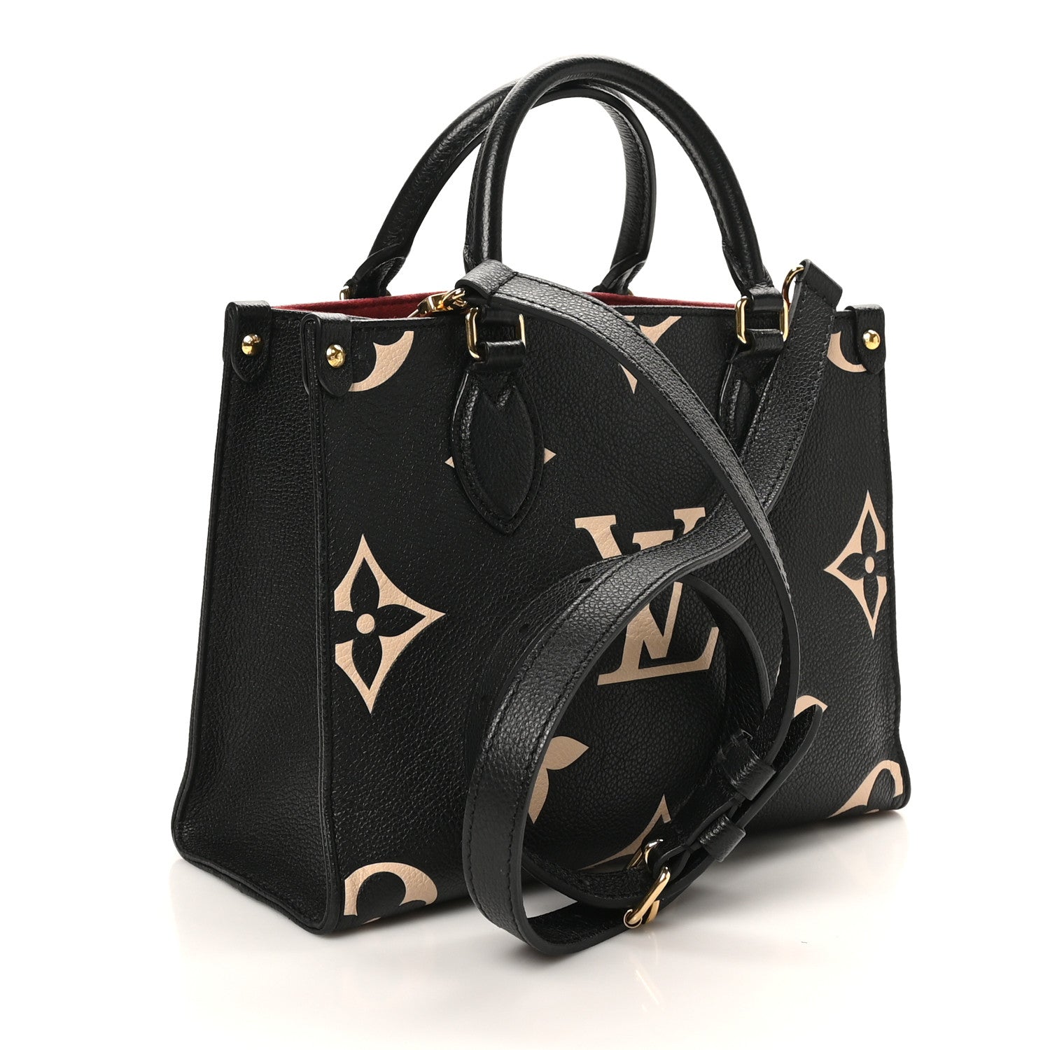 Louis Vuitton Empreinte Monogram Giant Onthego PM Black Beige