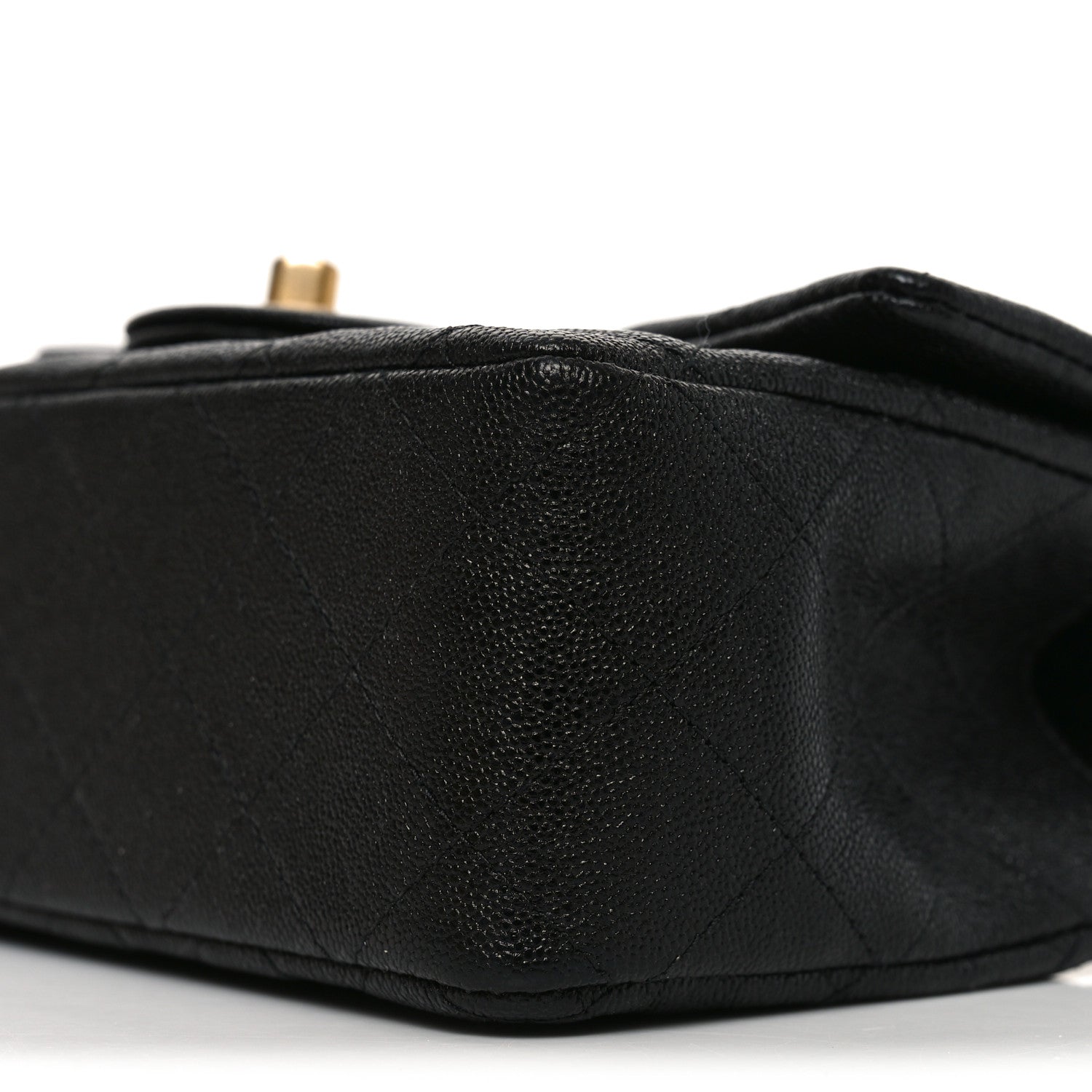 Chanel Caviar Quilted Mini Top Handle Rectangular Flap Black