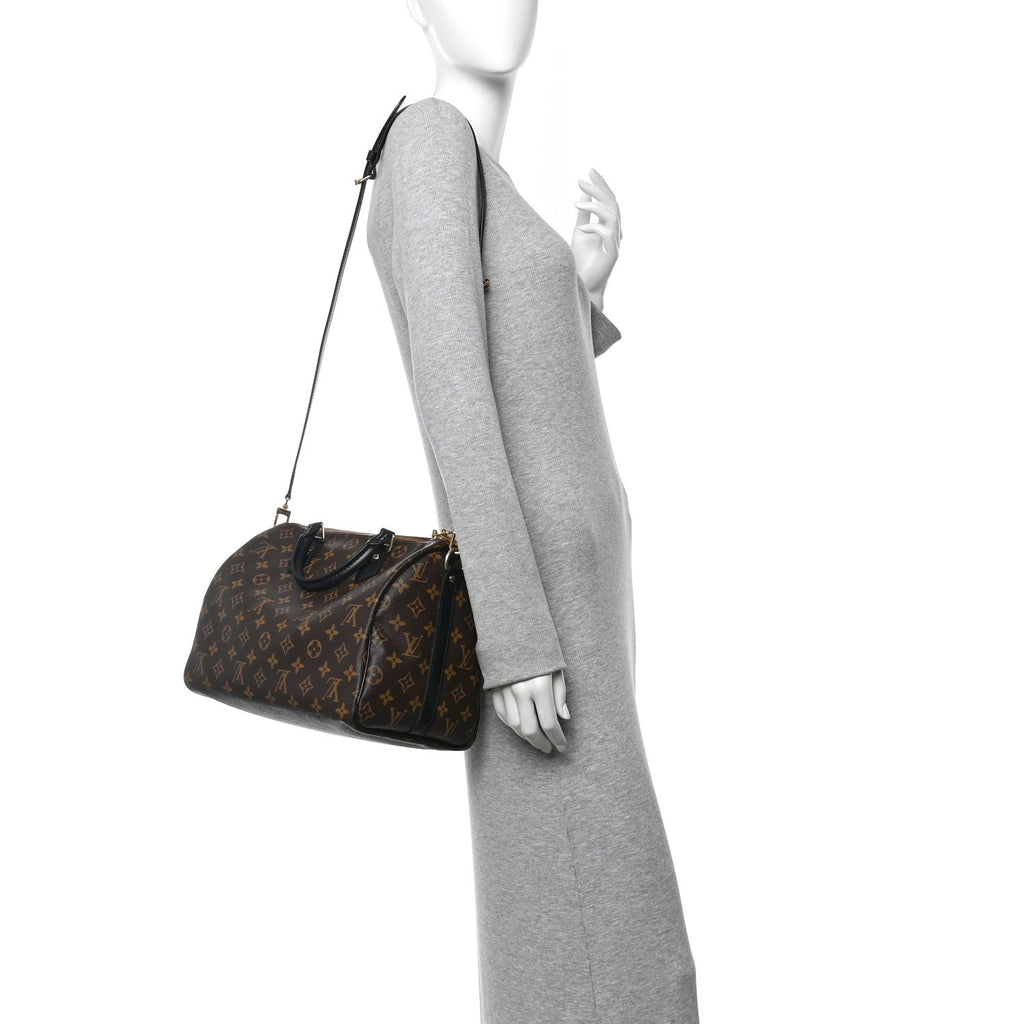 Louis Vuitton Monogram My World Tour Speedy Bandouliere 30 Black