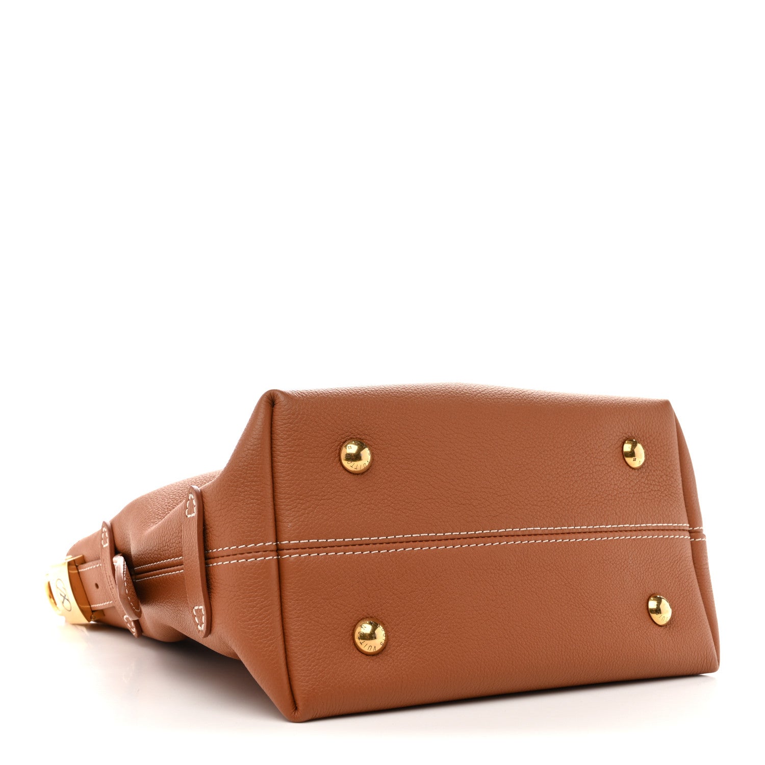Louis Vuitton Grained Calfskin Low Key Hobo PM Cognac