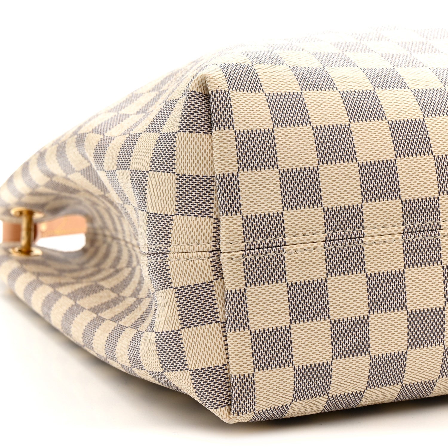 Louis Vuitton Damier Azur Graceful MM Rose Ballerine