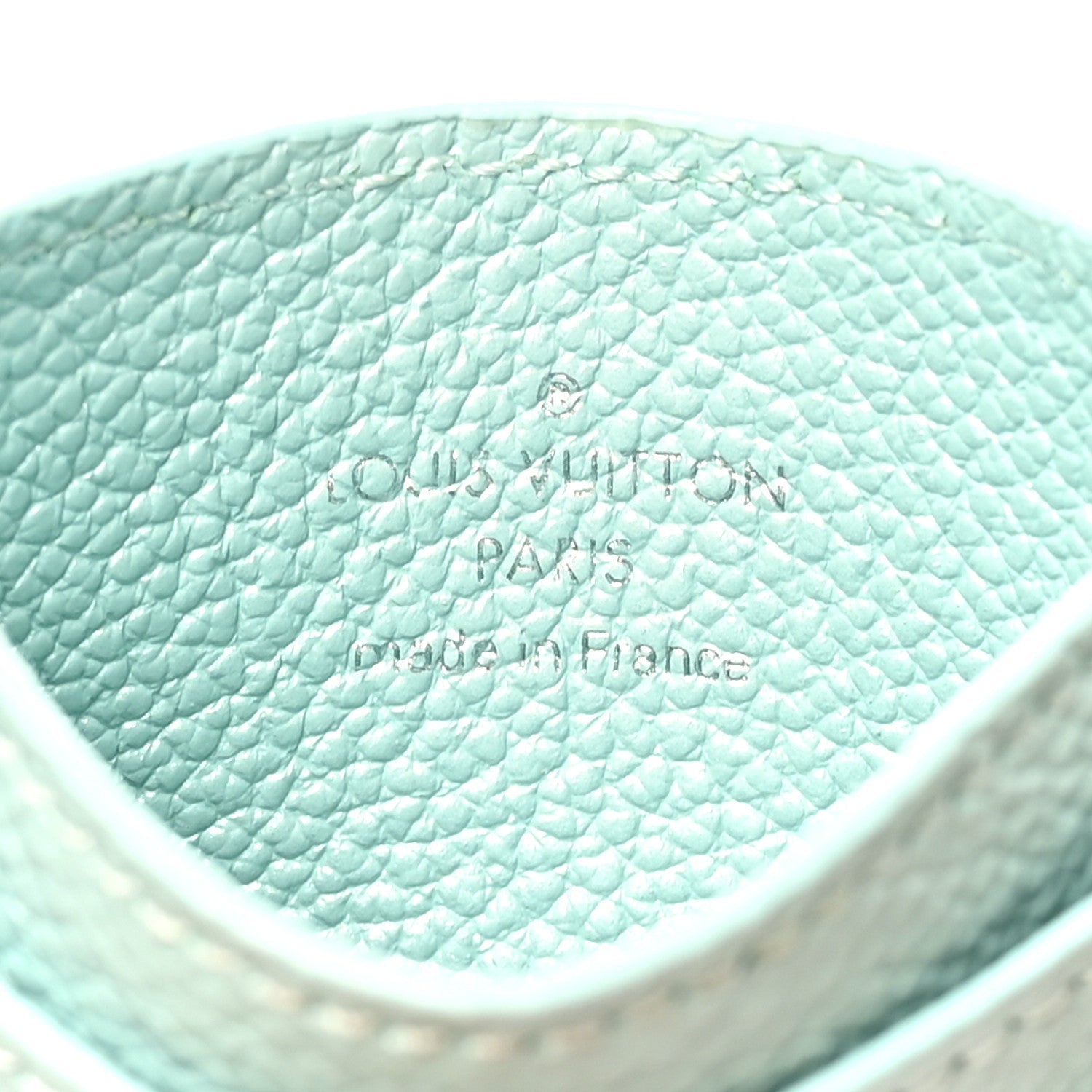 Louis Vuitton Empreinte Monogram LV Charms Card Holder Pearly Lagoon Turquoise